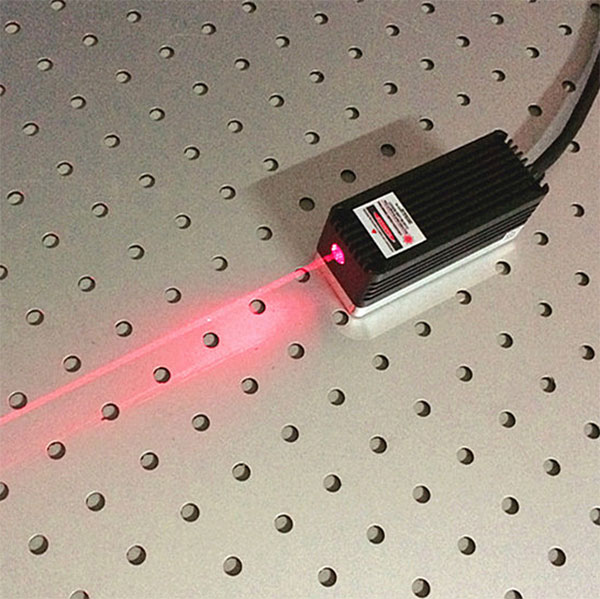 660nm 350mW Red Semiconductor TEM00 laser with Lab Adjustable type power supply